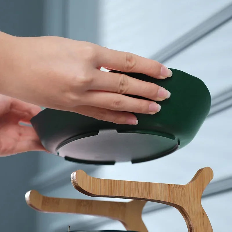 Fruteira de Mesa em Bambu Japonês Premium - Zafer Decor
