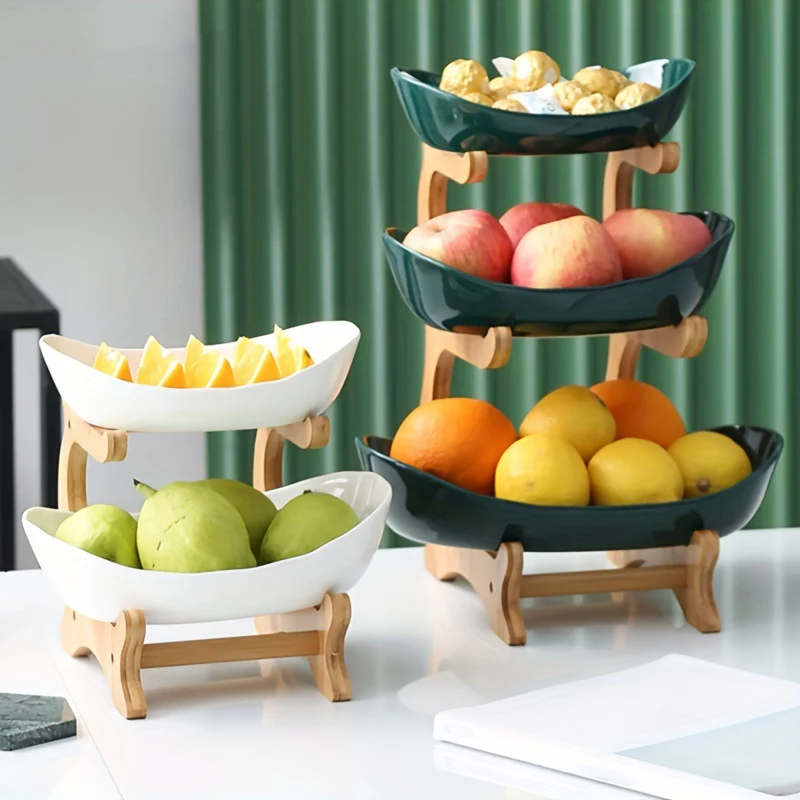 Fruteira de Mesa em Bambu Japonês Premium - Zafer Decor